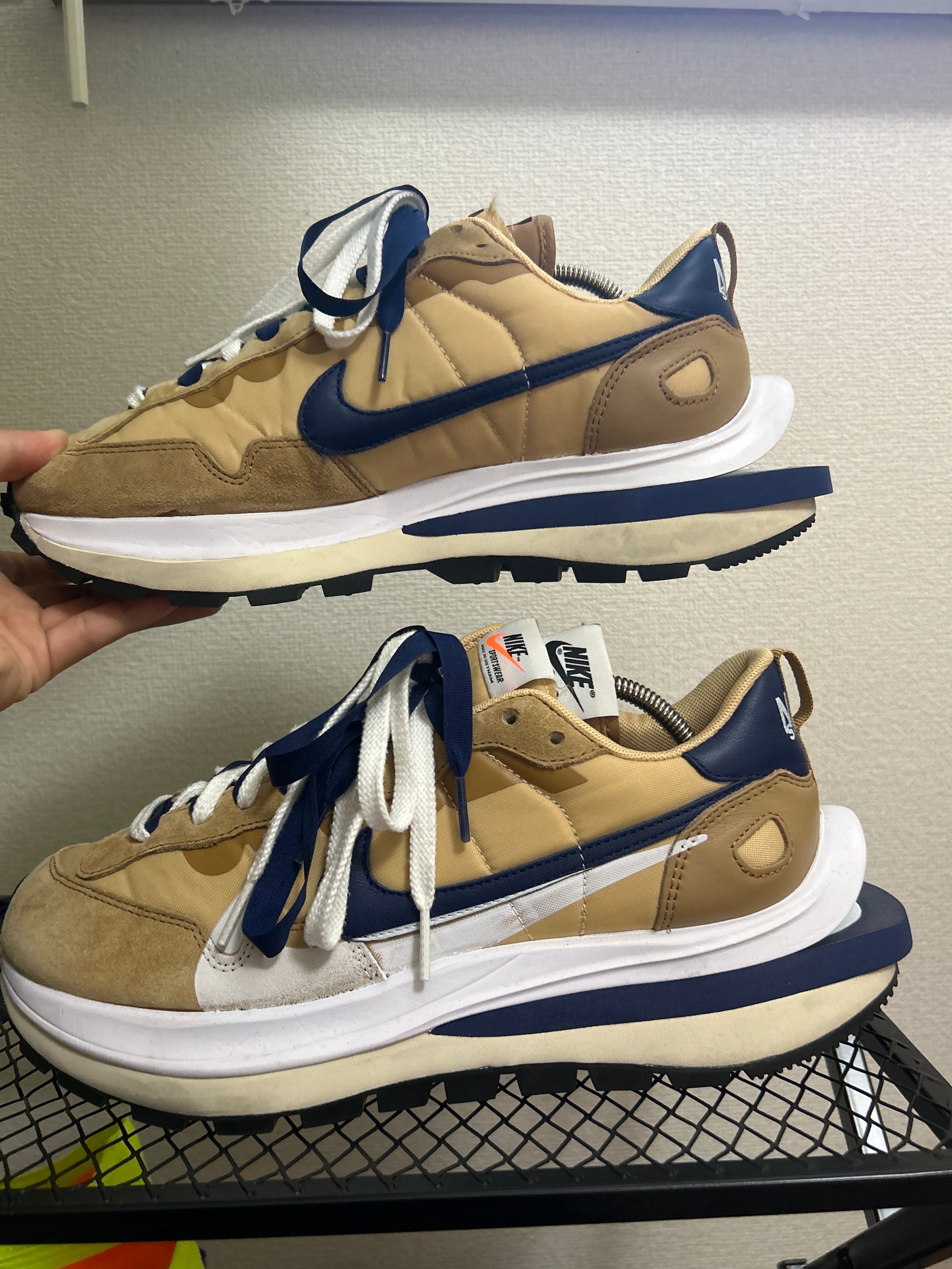 Sacai × Nike Vapor Waffle "Sesame And Blue Void"