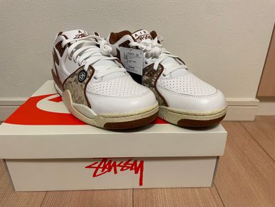 Stussy × Nike Air Flight 89 Low SP "White and Pecan"