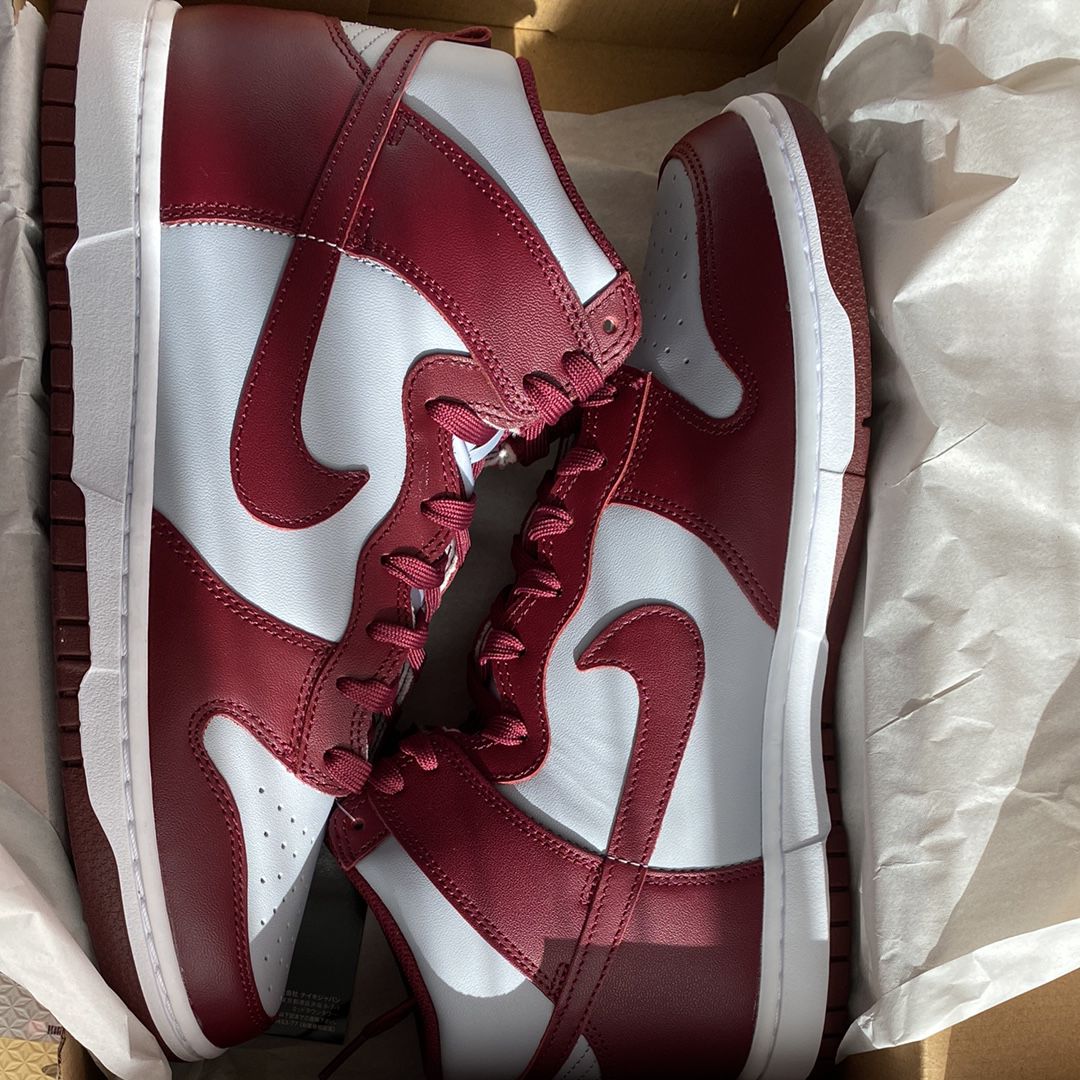 Nike Dunk High "Dark Beetroot and Wolf Grey"