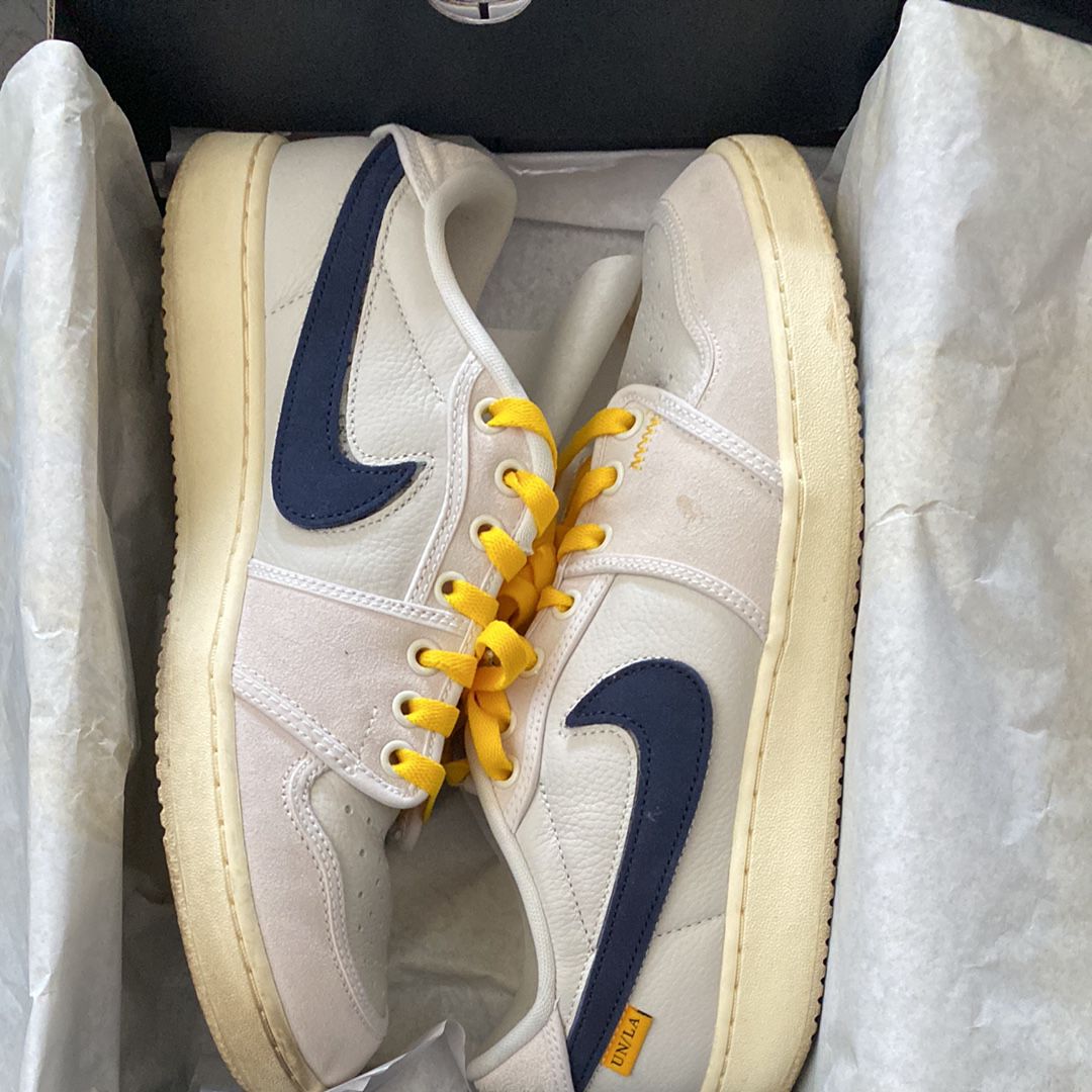 UNION × Nike Air Jordan 1 Low KO "Sail Leather"