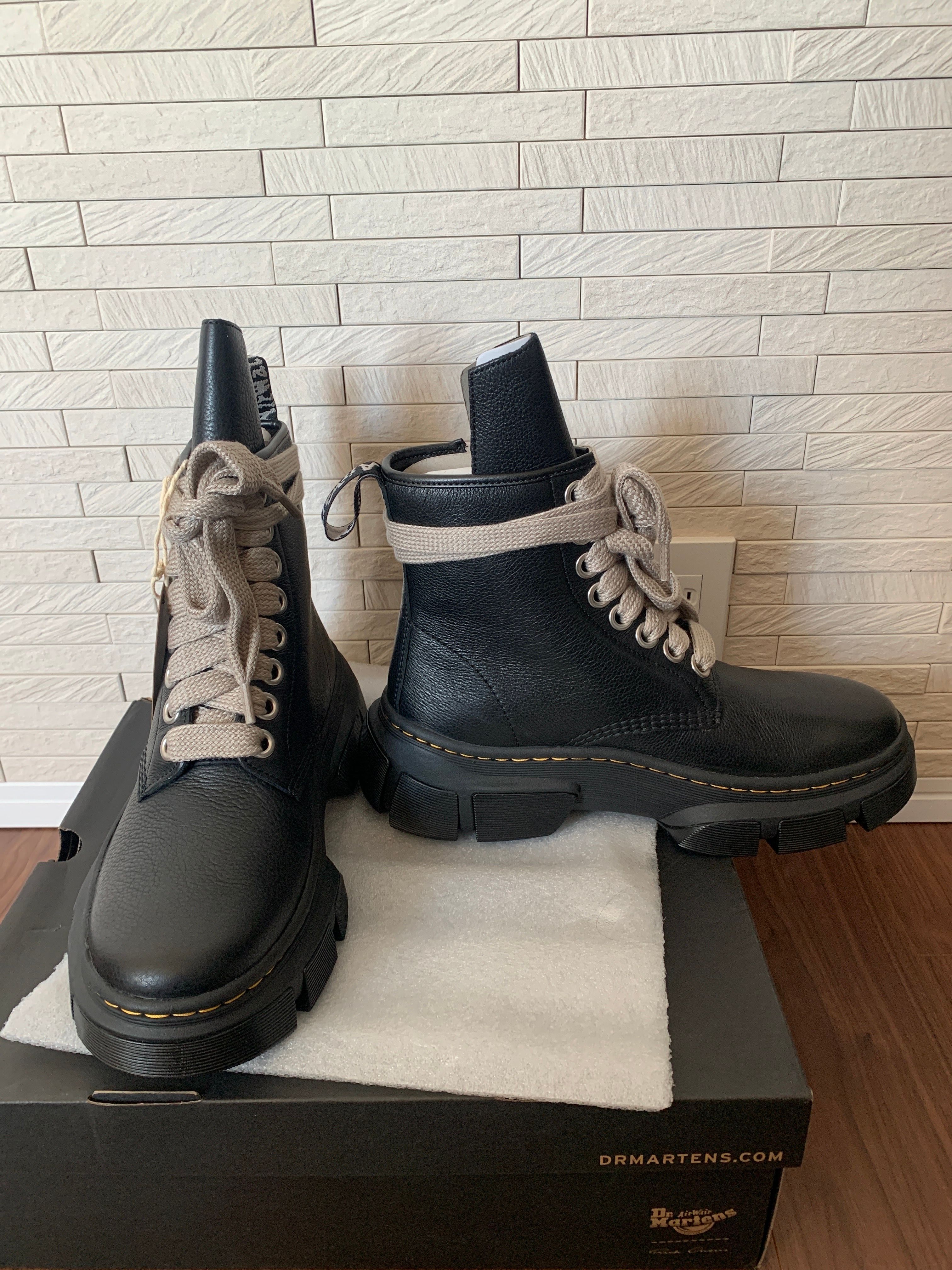 Rick Owens × Dr.Martens 1460 DMXL Jumbo Lace Boot "Black"