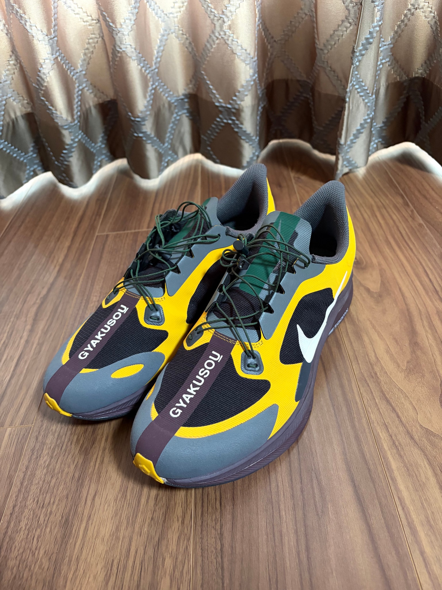 GYAKUSOU × Nike Air Zoom Pegasus 35 Turbo "Gold Dart/Pale Iron Grey"
