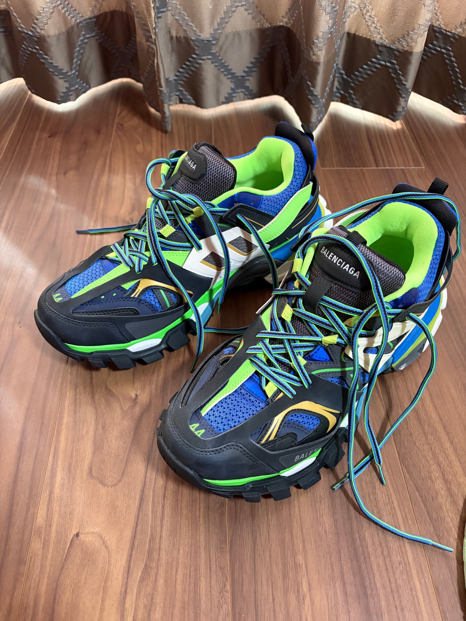 Balenciaga Track Trainers "Green White Blue"