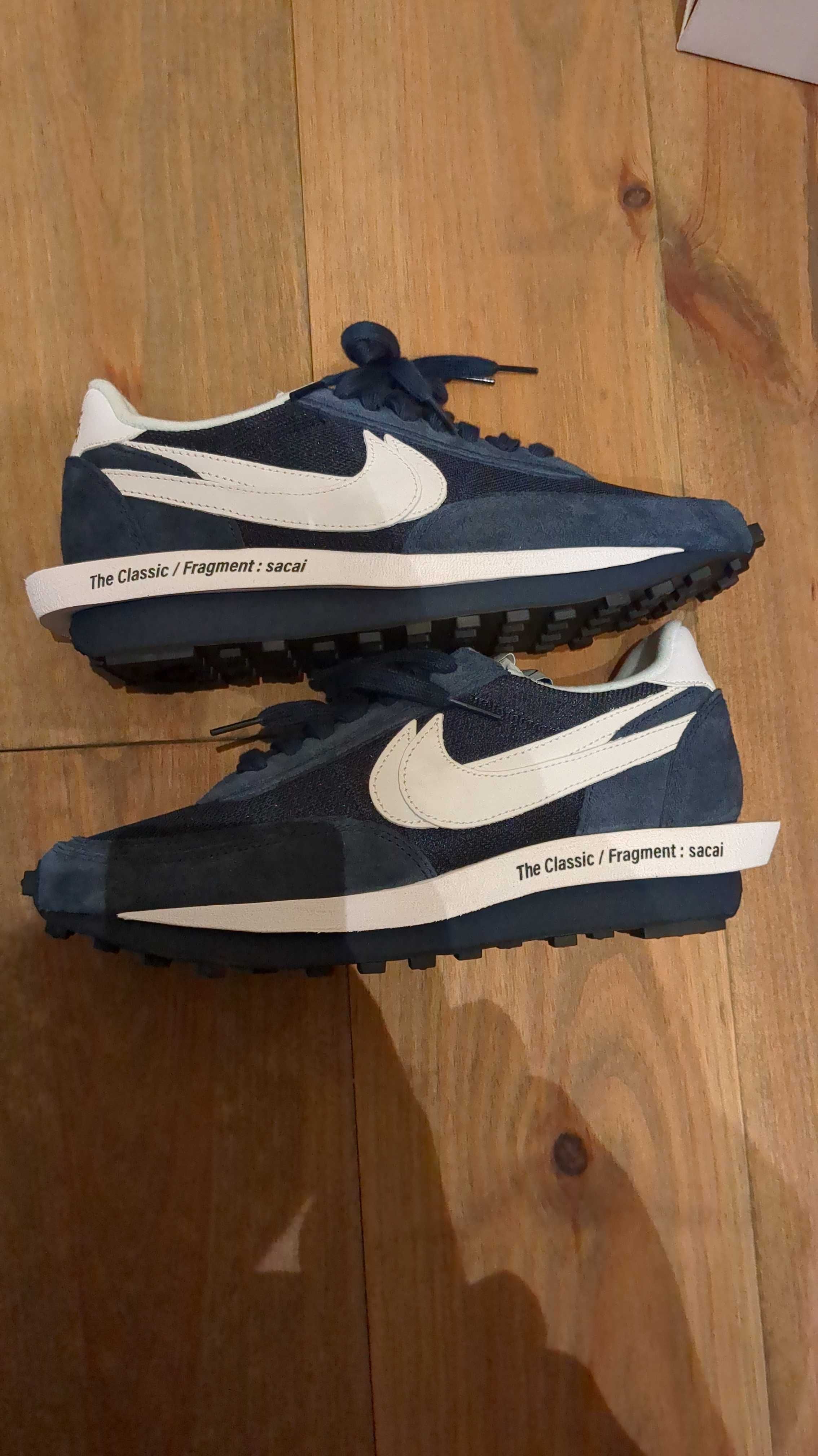 Fragment × sacai × Nike LD Waffle "Blackended Blue"