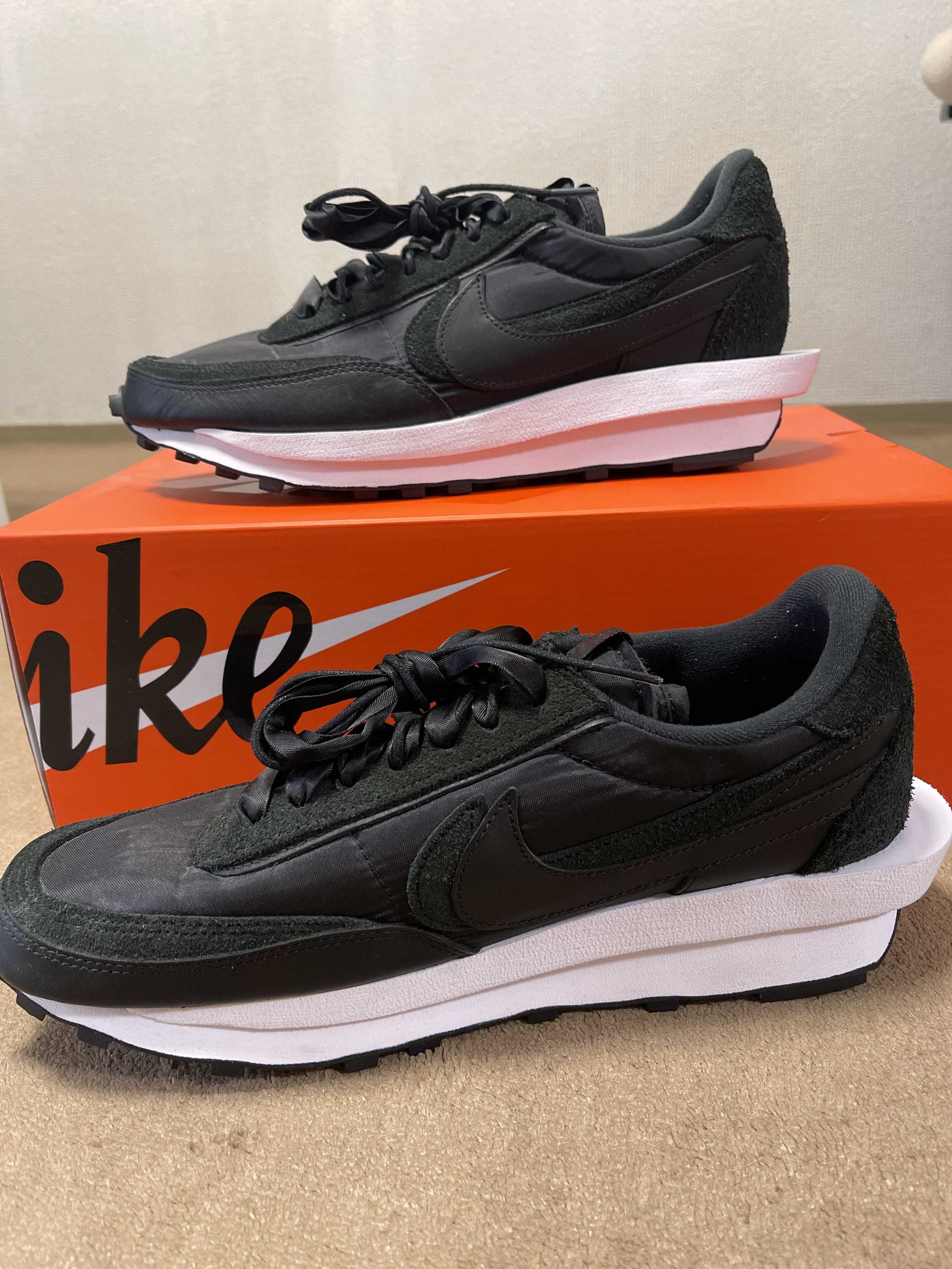sacai × Nike LDV Waffle "Triple Black"