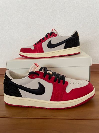 Trophy Room × Nike Air Jordan 1 Low OG "Sail and Varsity Red"