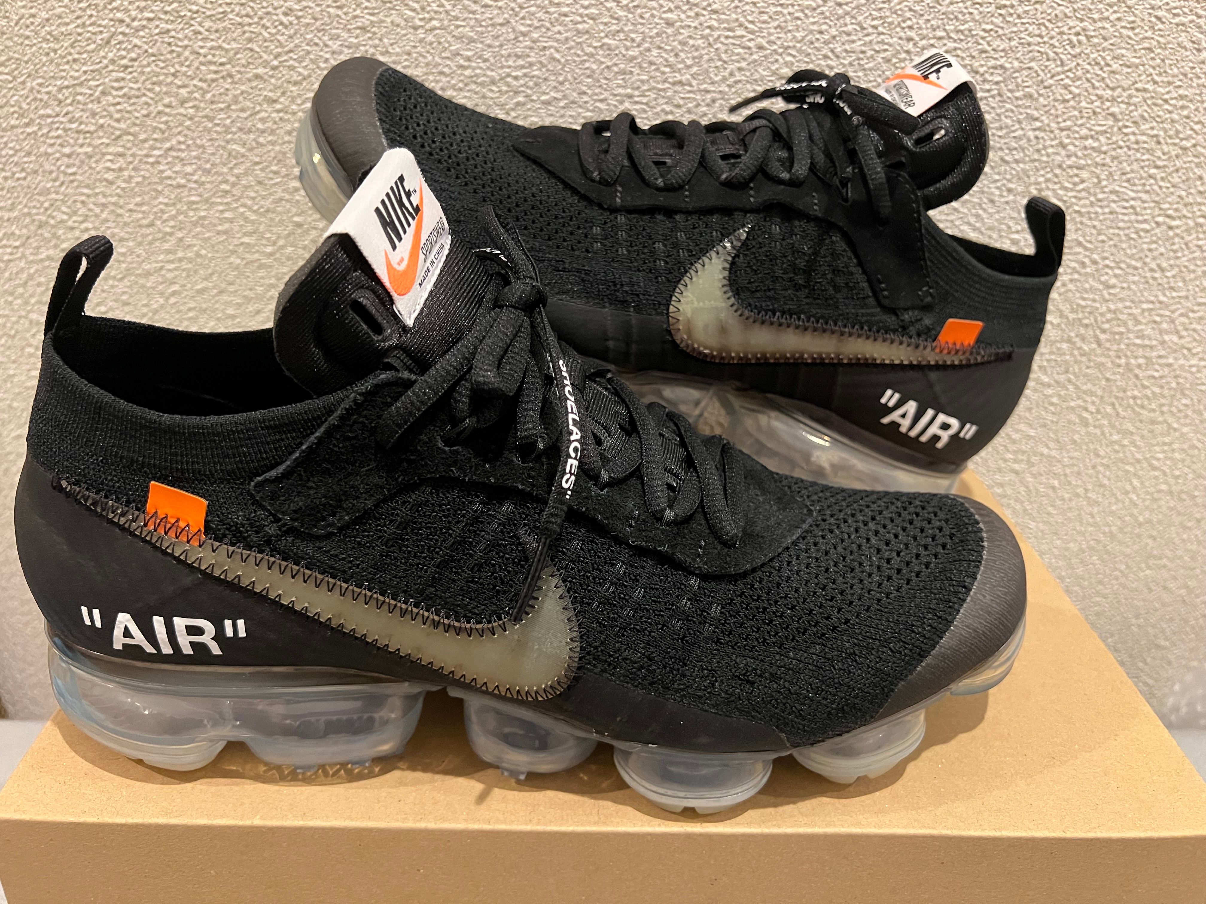 Off-White × Nike Air Vapormax "Black/Total Orange/Clear"