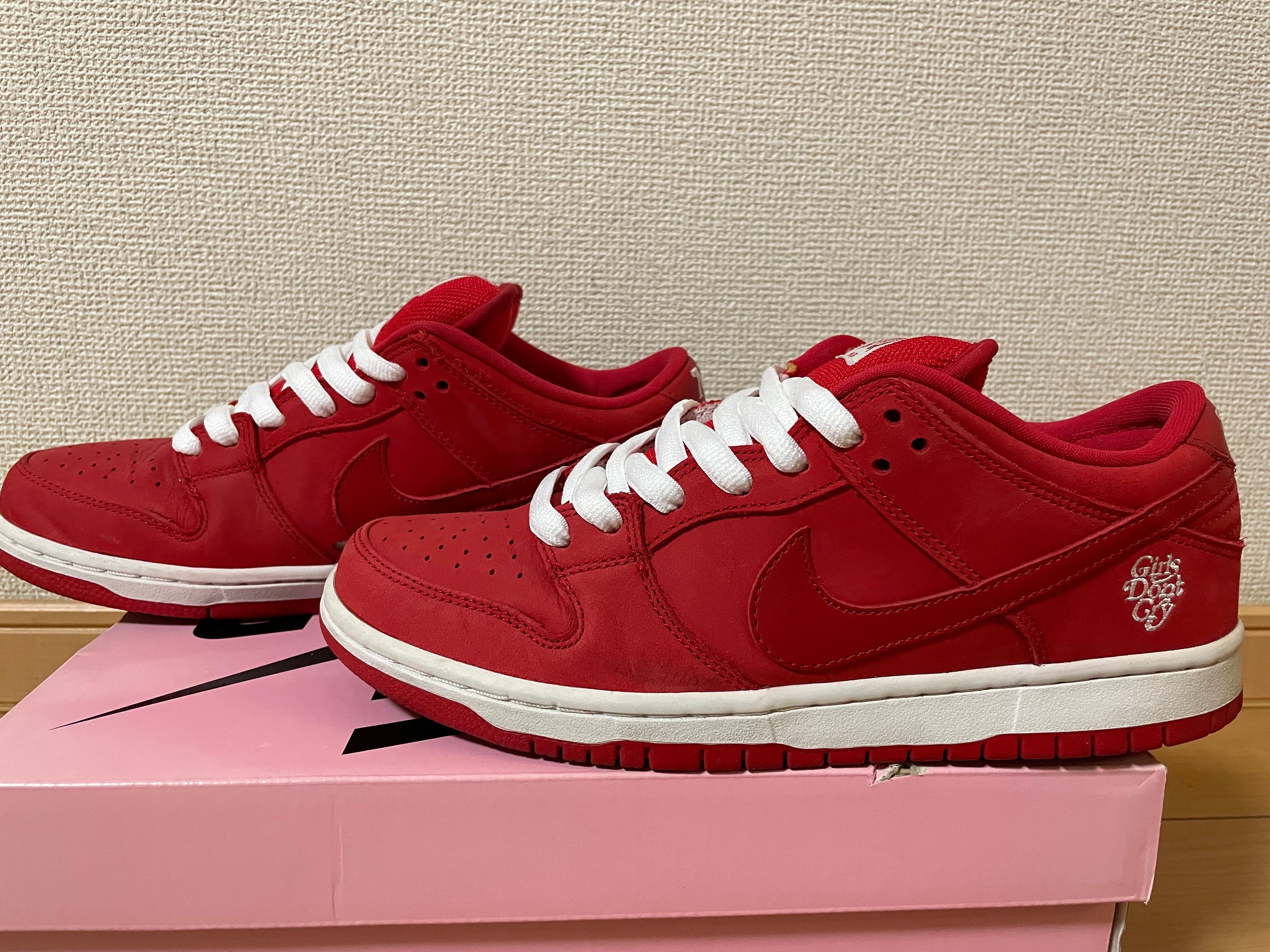 Girls Don't Cry × Nike SB Dunk Low Pro QS "Red" / VERDY