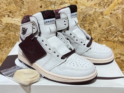 A Ma Maniere × Nike Air Jordan 1 Retro High OG "Sail and Burgundy"
