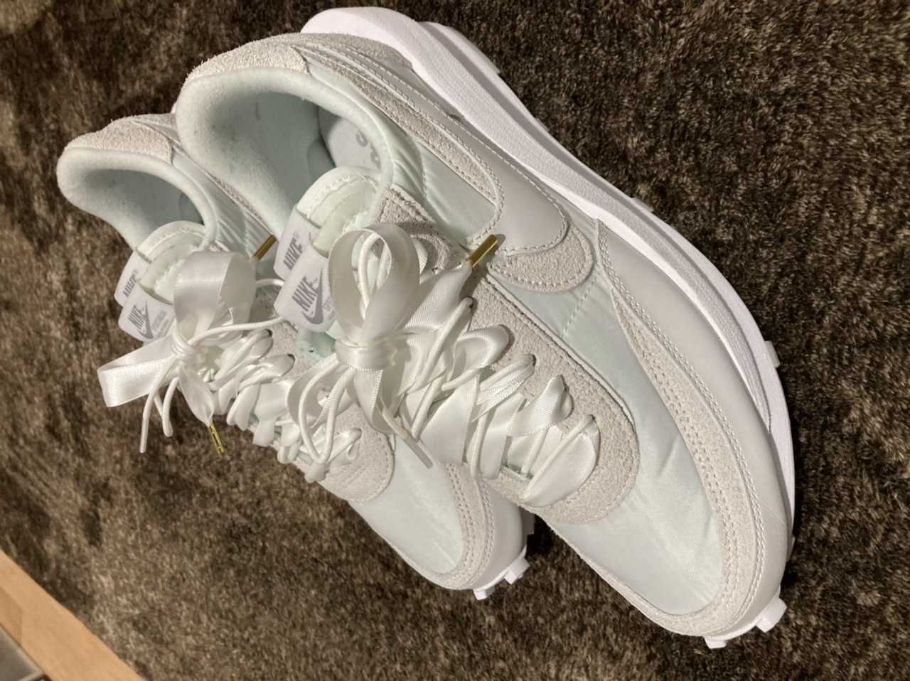 sacai × Nike LDV Waffle "Triple White"