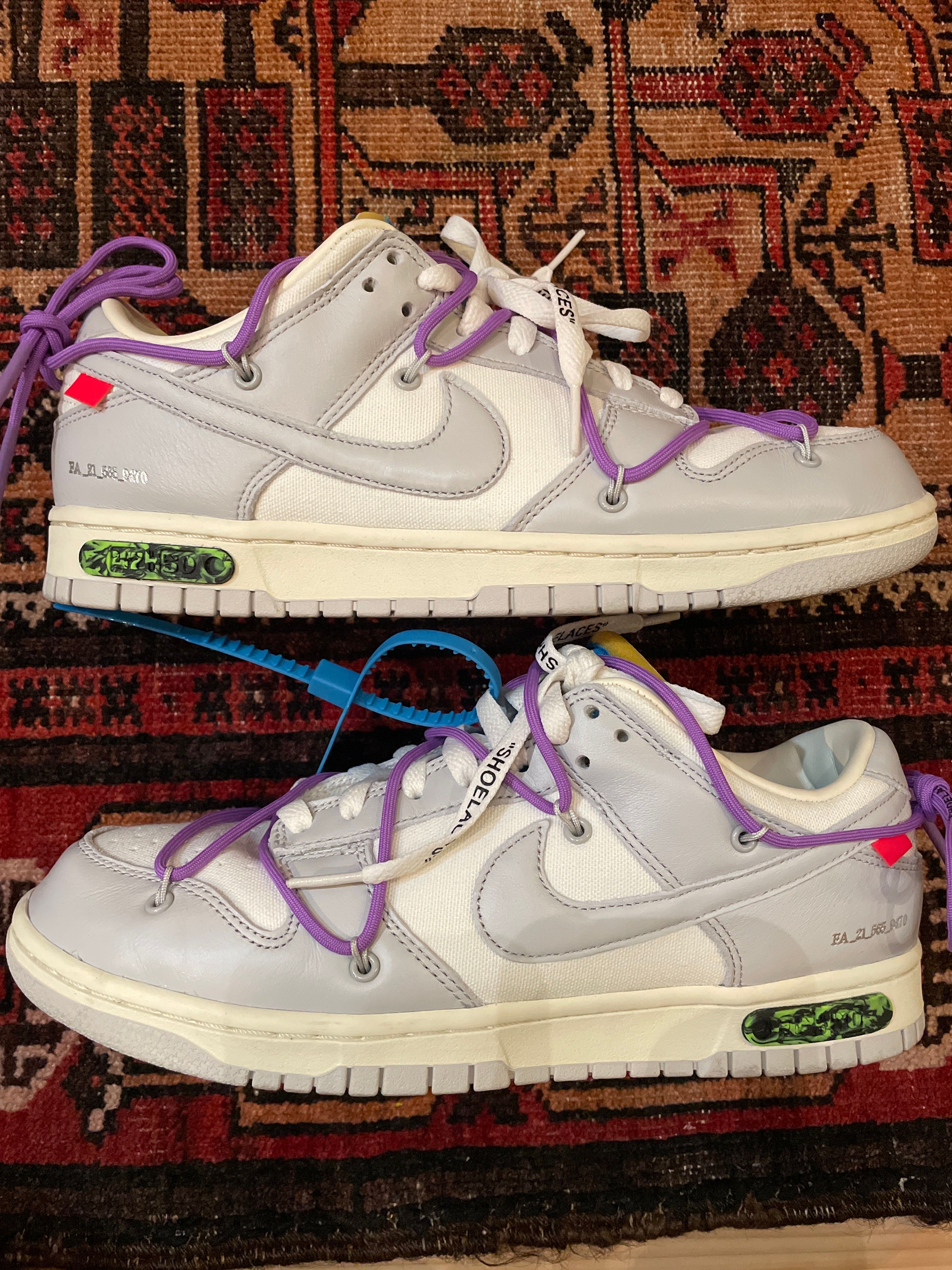 Off-White × Nike Dunk Low "Sail/Neutral Gray"