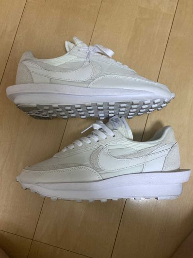 sacai × Nike LDV Waffle "Triple White"