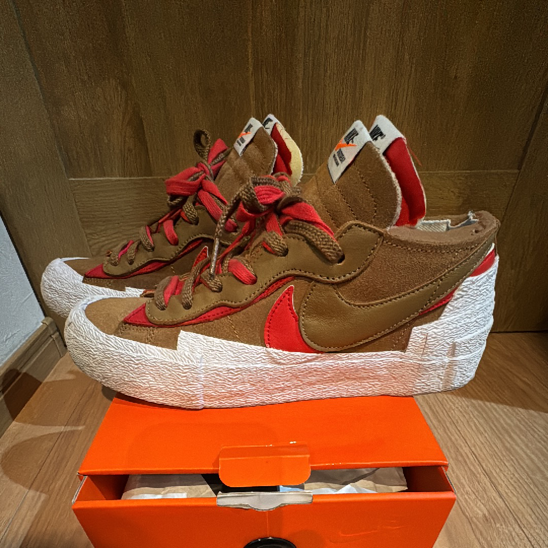 SACAI × NIKE BLAZER LOW "BRITISH TAN"