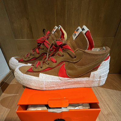 SACAI × NIKE BLAZER LOW "BRITISH TAN"