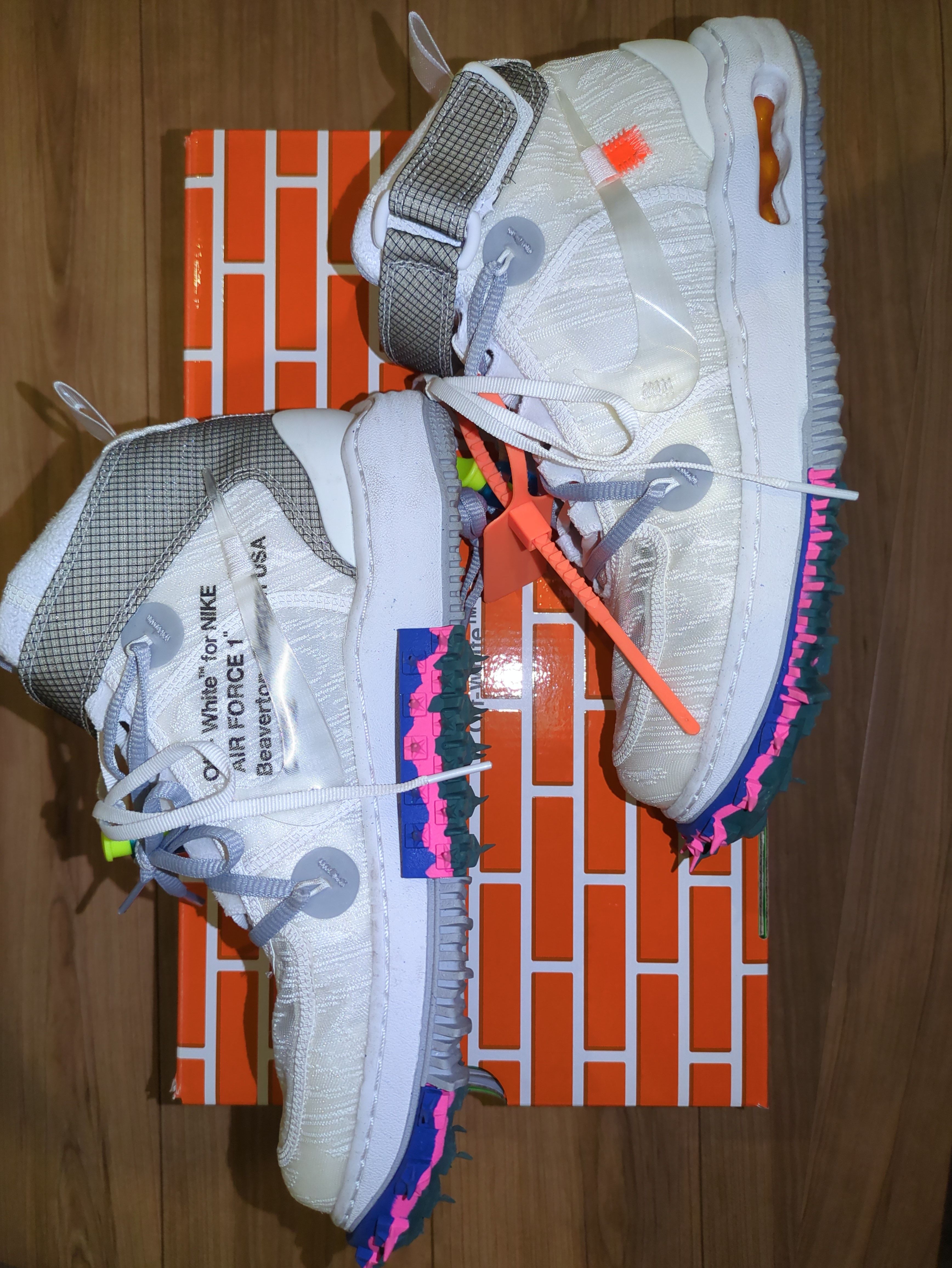 Off-White × Nike Air Force 1 Mid "White"