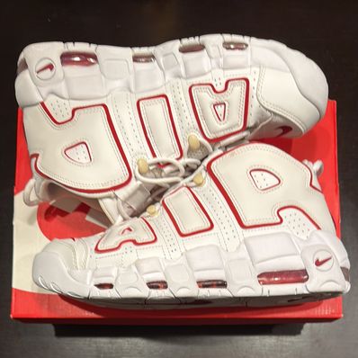 NIKE AIR MORE UPTEMPO "WHITE/VARSITY RED" (2021)