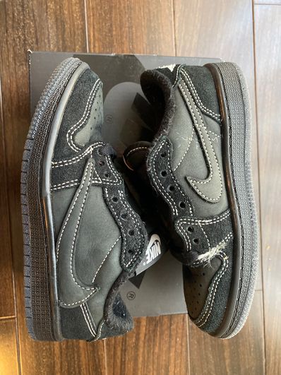 Travis Scott × Nike PS Air Jordan 1 Low OG SP "Black Phantom"