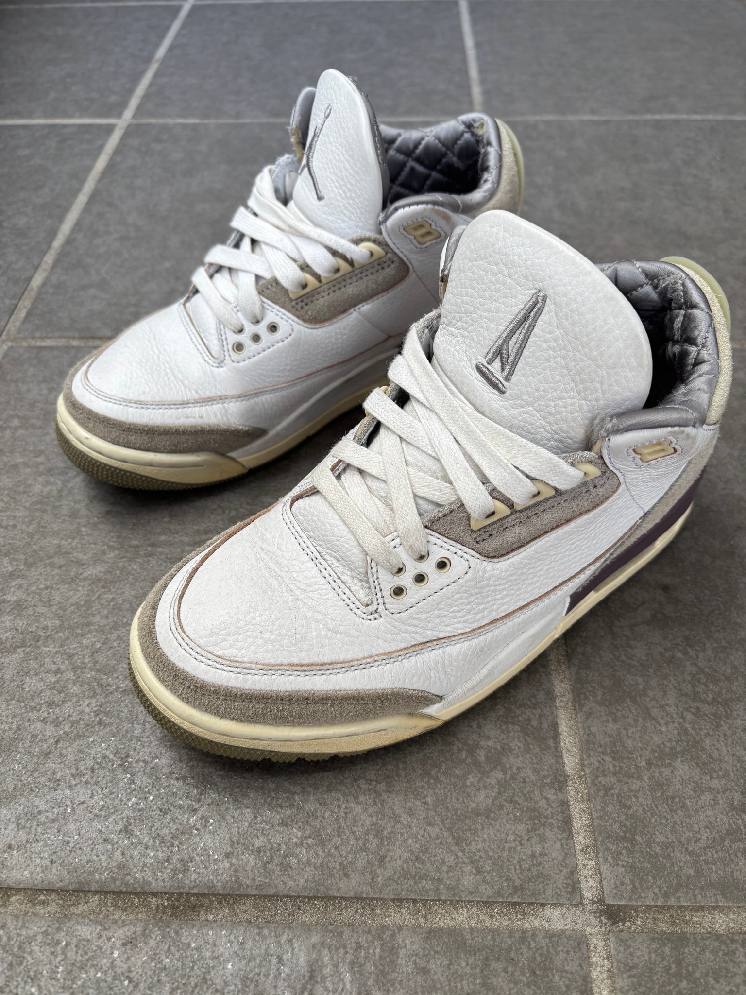 A Ma Maniere × Nike Women's Air Jordan 3 Retro SP "White/Medium Grey Violet Ore"