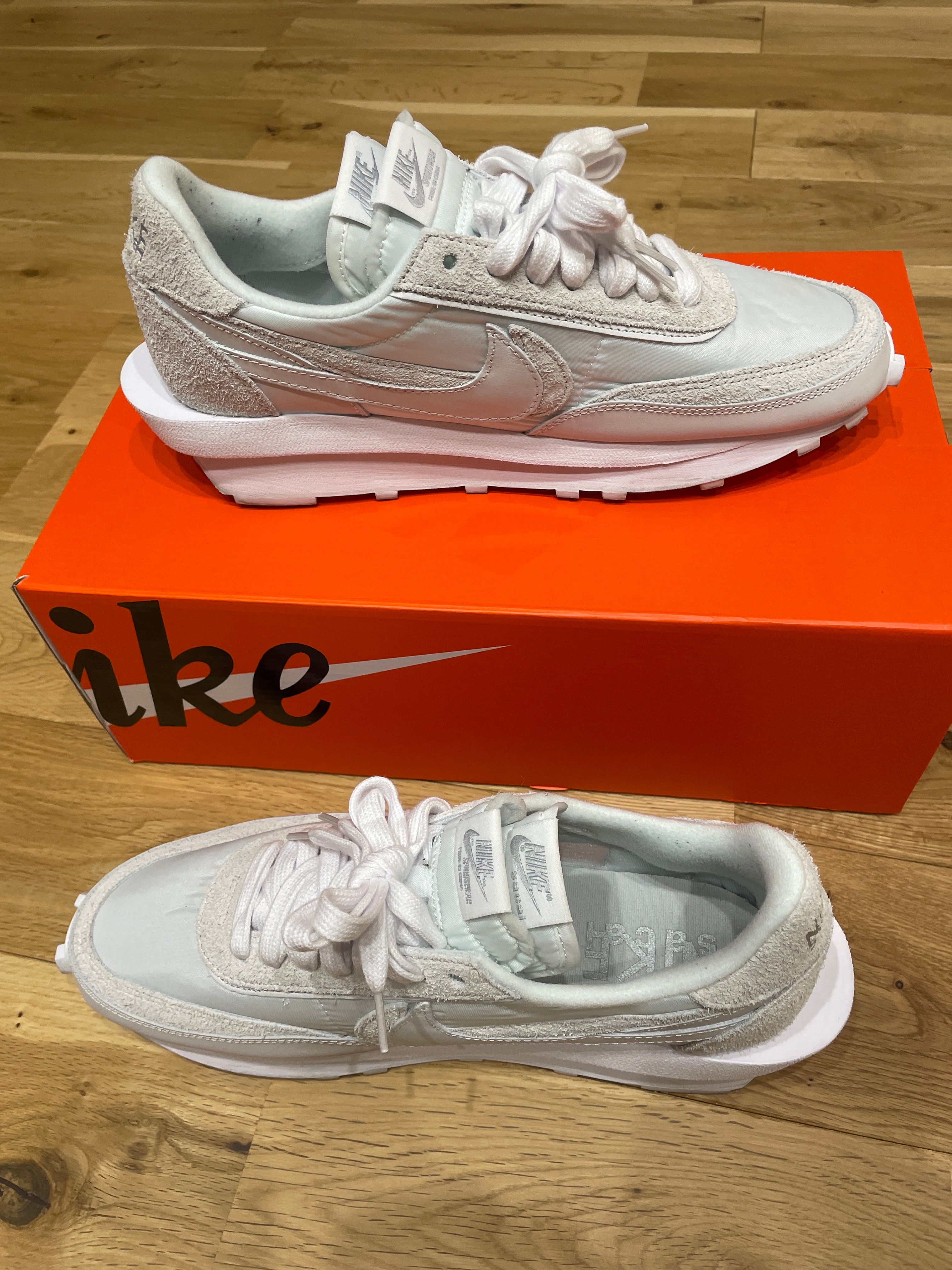 sacai × Nike LDV Waffle "Triple White"