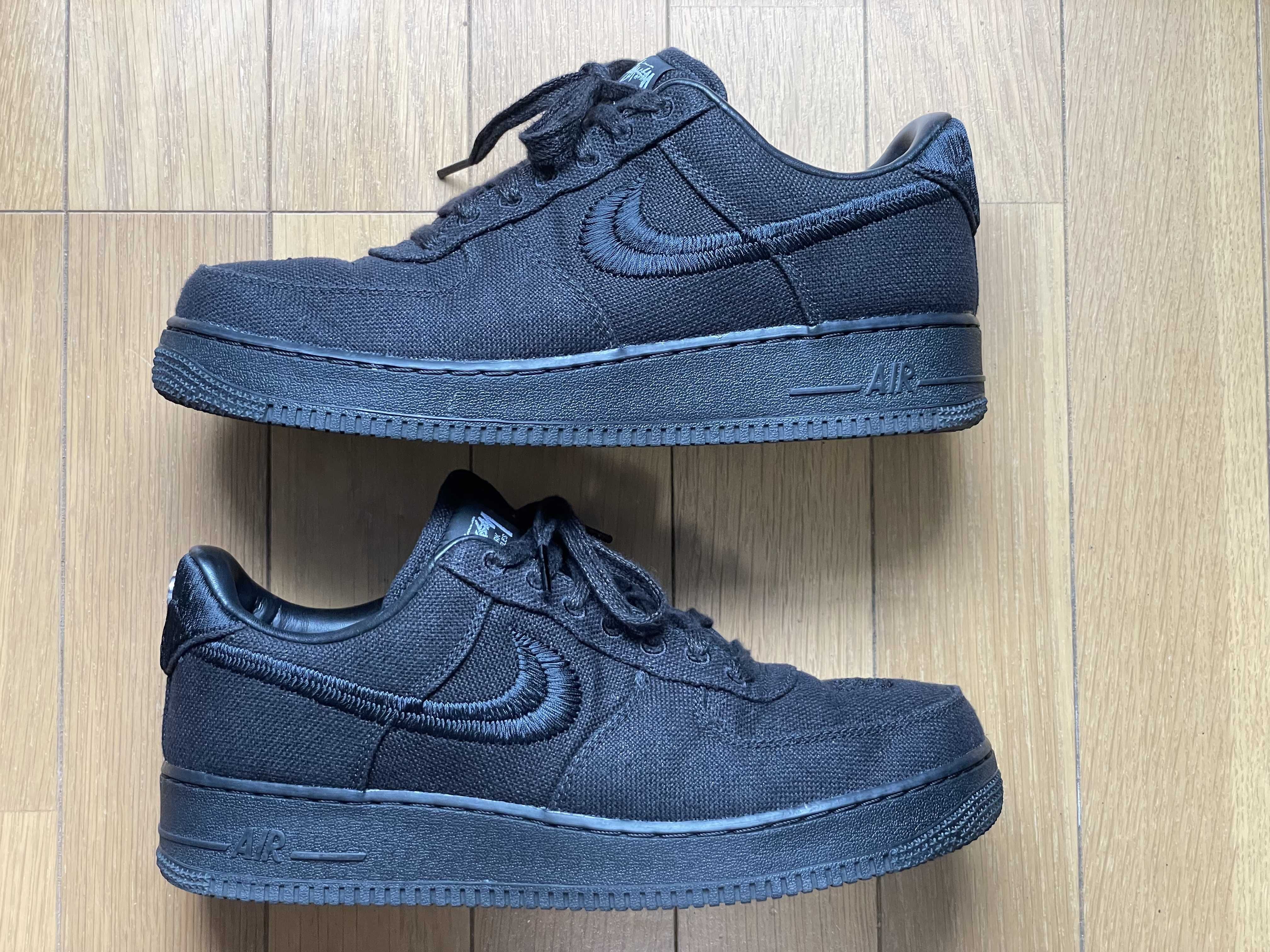 Stussy × Nike Air Force 1 Low "Triple Black"