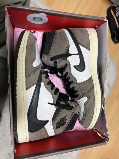 Travis Scott × Nike Air Jordan 1 Retro High OG TS SP "Sail/Dark Mocha"