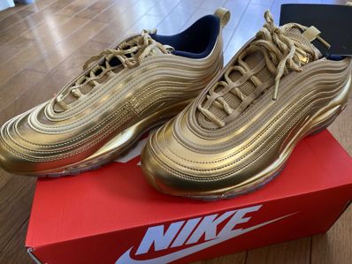 未使用 AIR MAX 97 QS US8.5 26.5cm メタリックゴールド