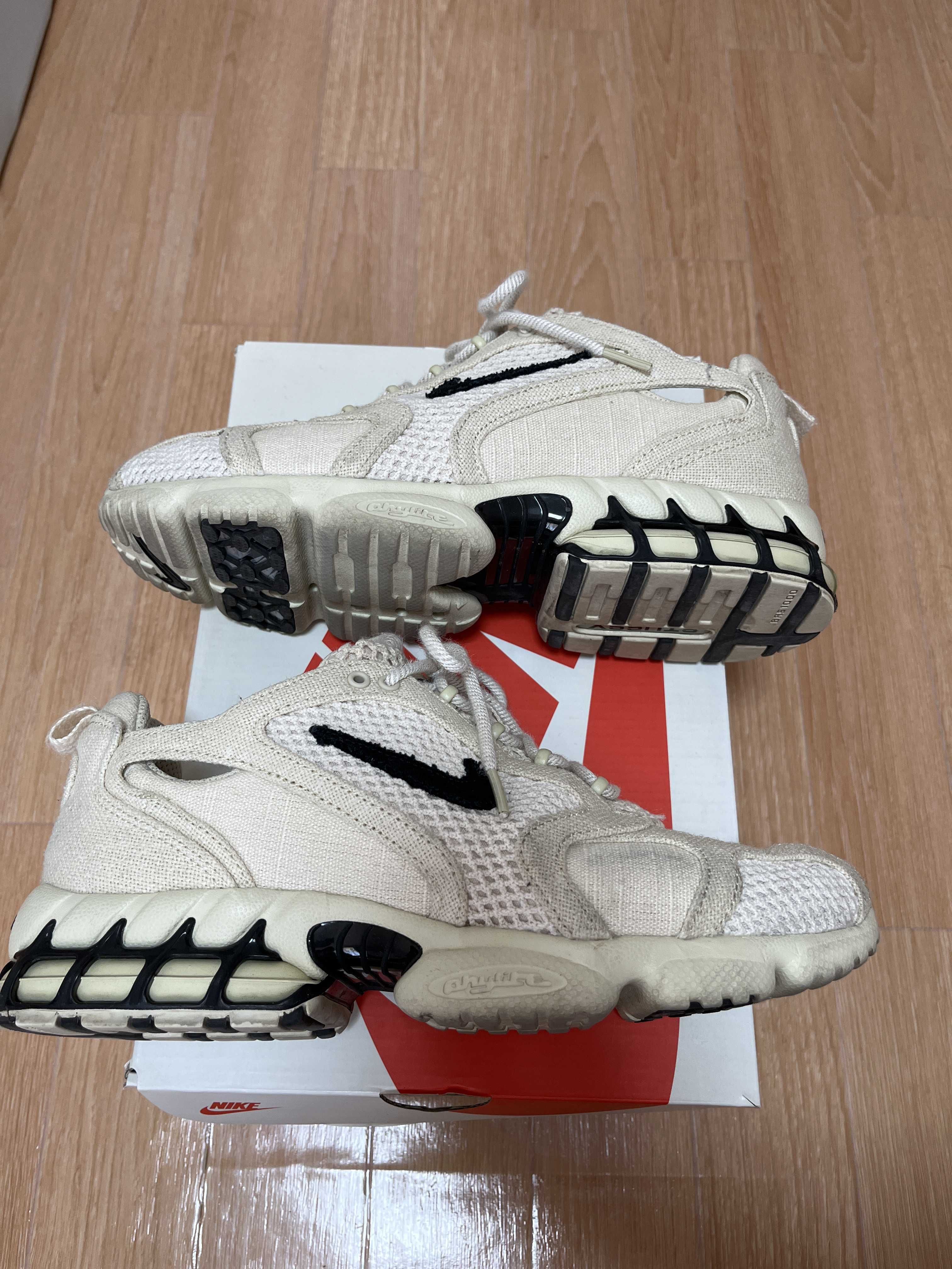 Stussy × Nike Air Zoom Spiridon CG 2 "Fossil/Black"