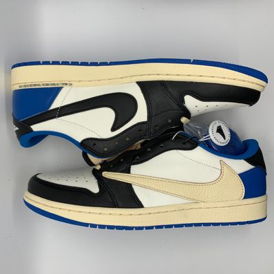 Travis Scott × fragment design × Nike Air Jordan 1 Low OG SP "Military Blue"