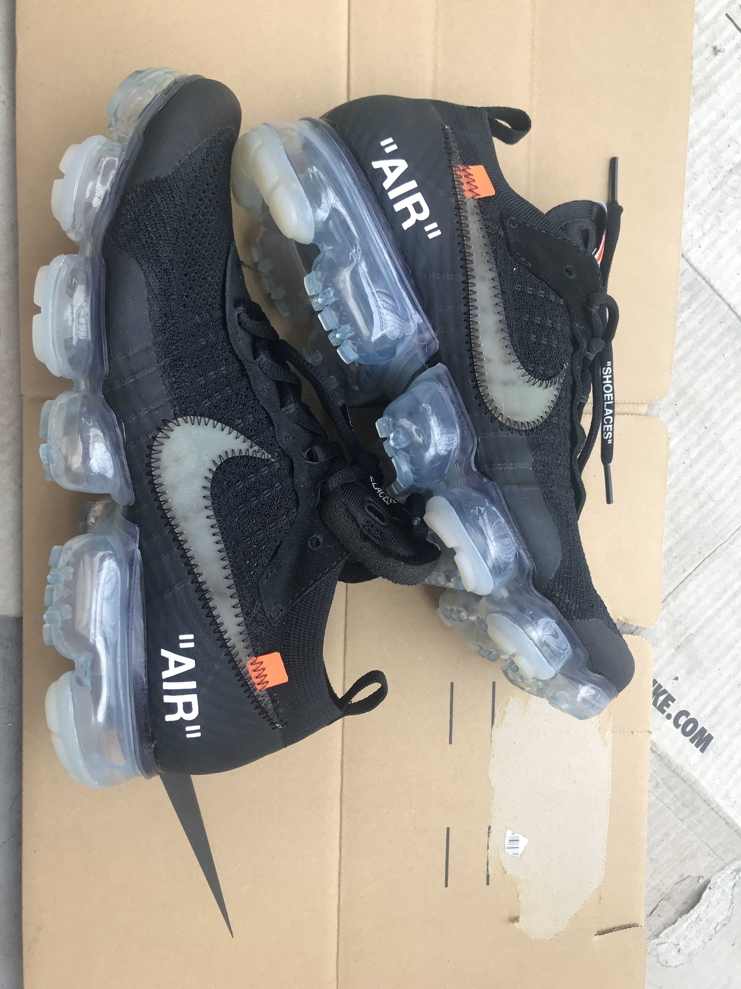 Off-White × Nike Air Vapormax "Black/Total Orange/Clear"