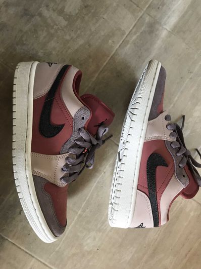Nike Women's Air Jordan 1 Low "Canyon Rust/Black-Purple Smoke"