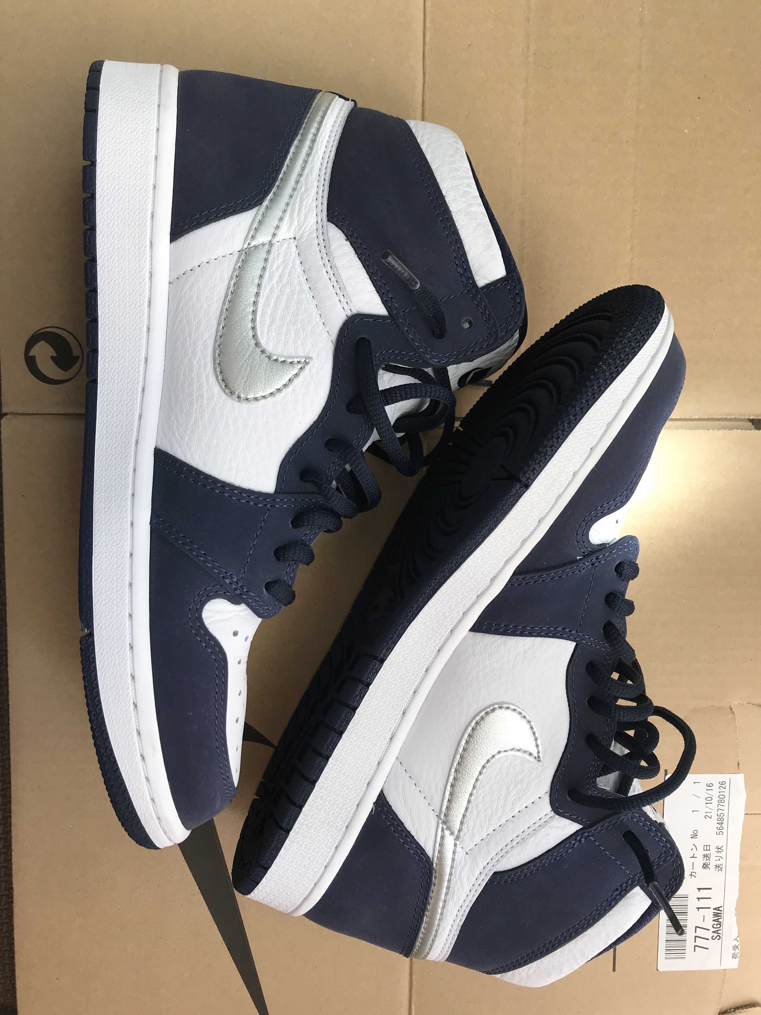 Nike Air Jordan 1 High OG CO.JP "White/Midnight Navy" (2020)(ブリーフケースなし)