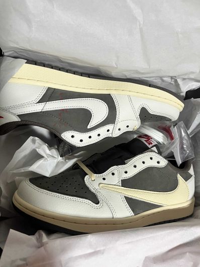 Travis Scott × Nike Air Jordan 1 Low OG SP "Reverse Mocha/Sail and Ridgerock"