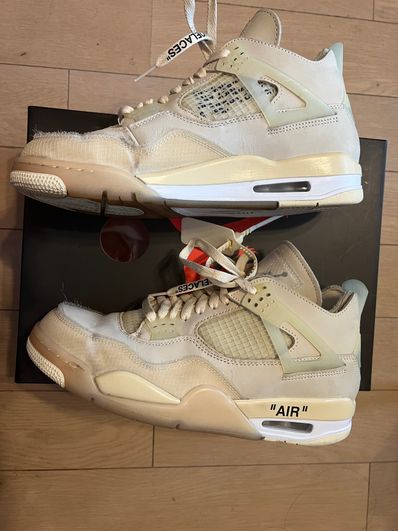 Off-White × Nike Women's Air Jordan 4 SP "Sail"