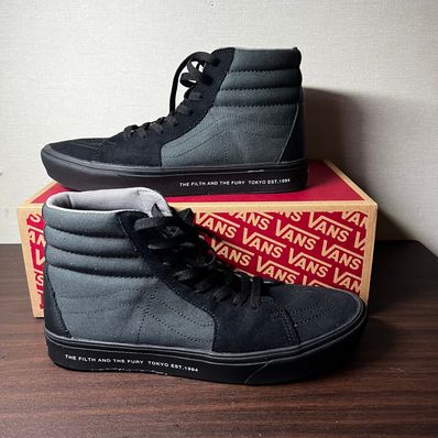 NEIGHBORHOOD × VANS NHVN . COMFYCUSH SK8-HI CL-SHOES "BLACK/GREEN"