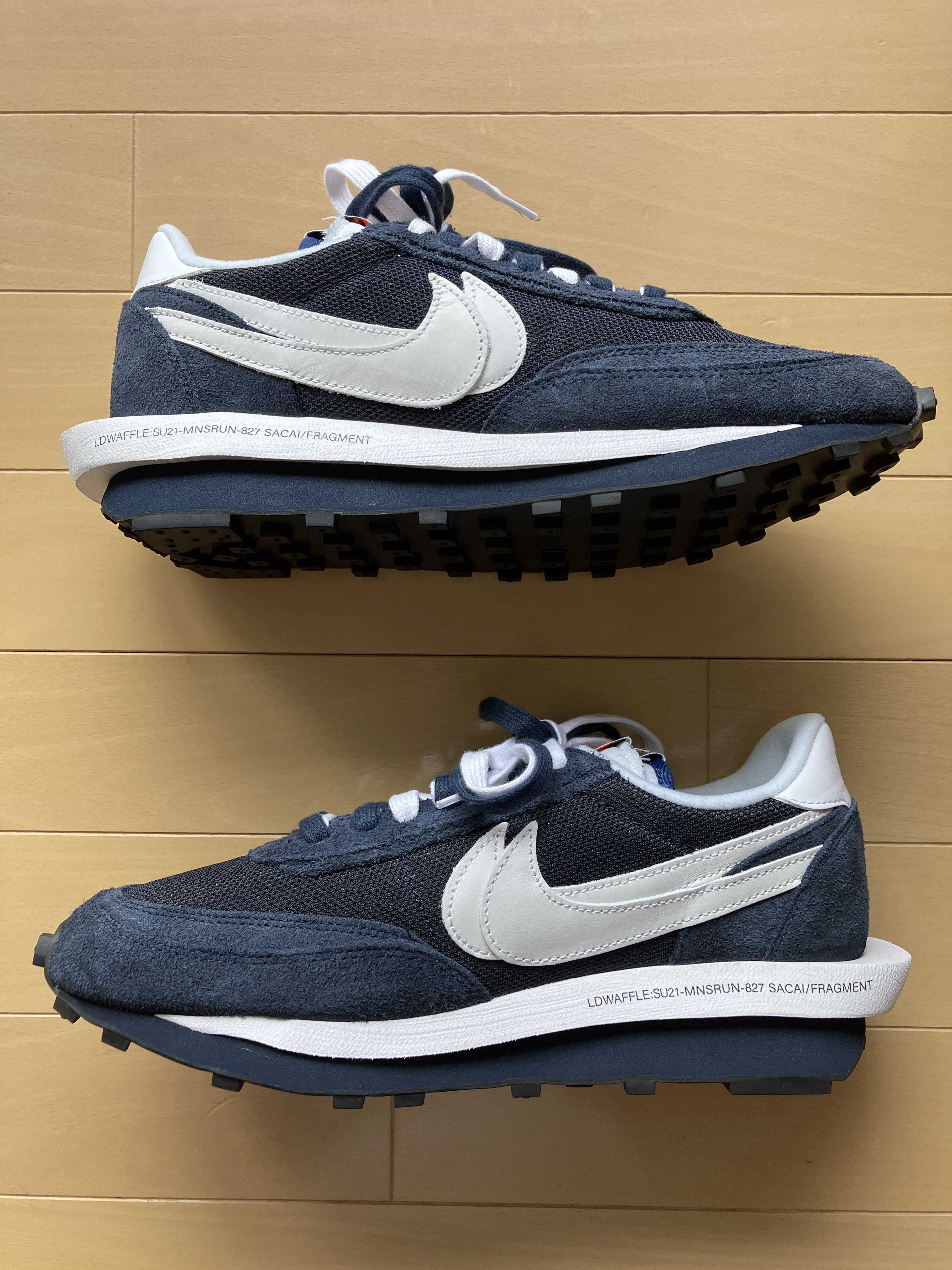 Fragment × sacai × Nike LD Waffle "Blackended Blue"