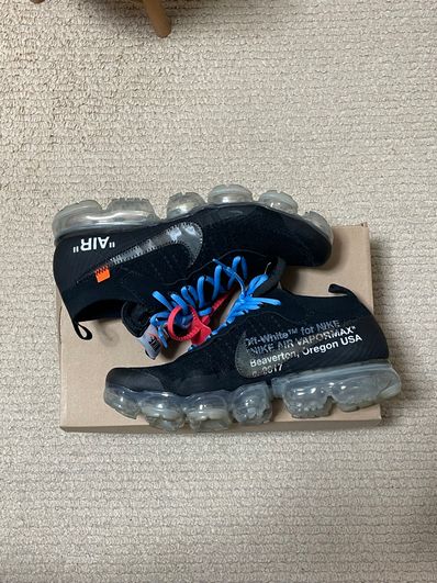 Off-White × Nike Air Vapormax "Black/Total Orange/Clear"