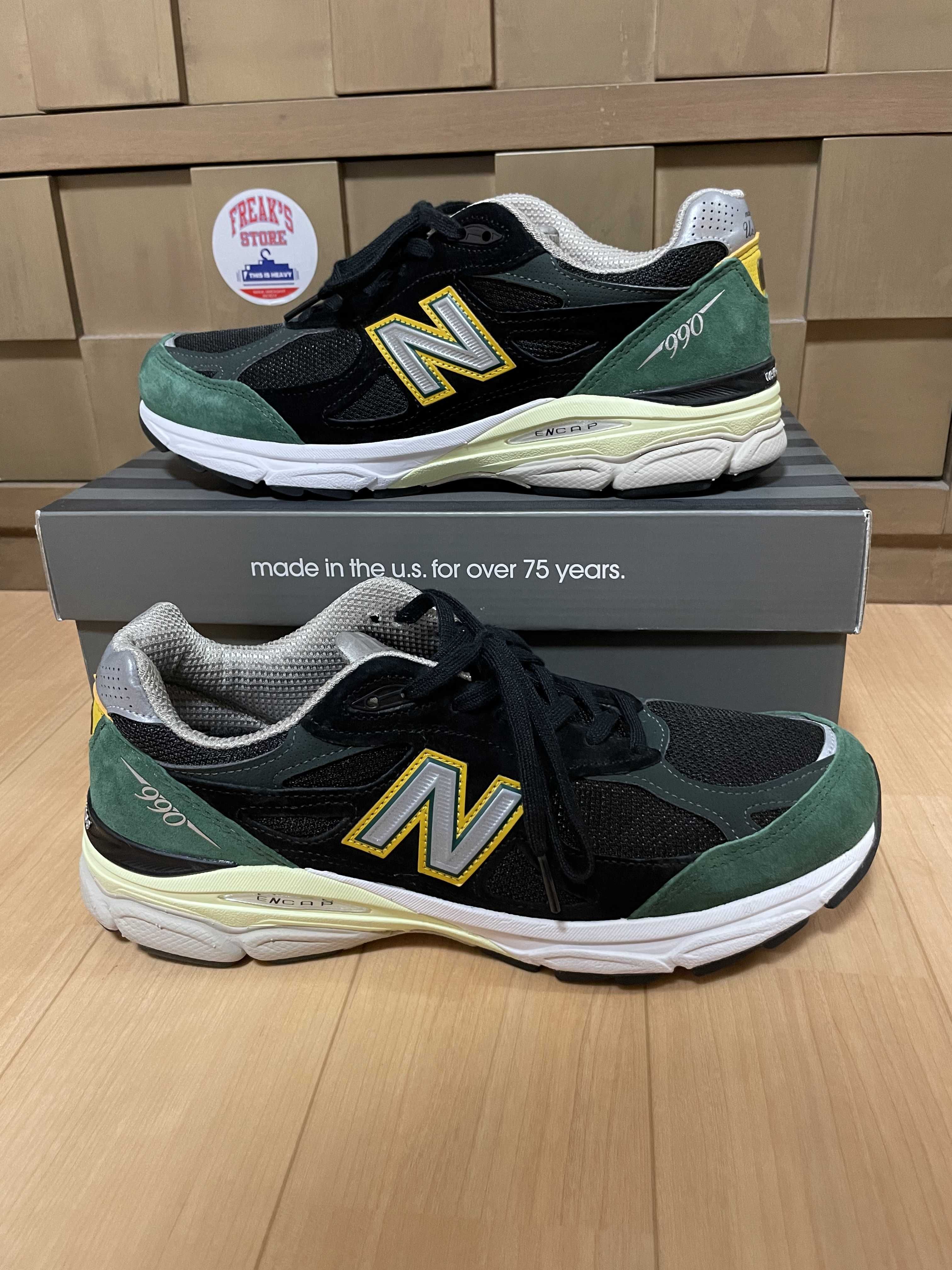 New Balance 990V3 "Black/Green/Yellow"