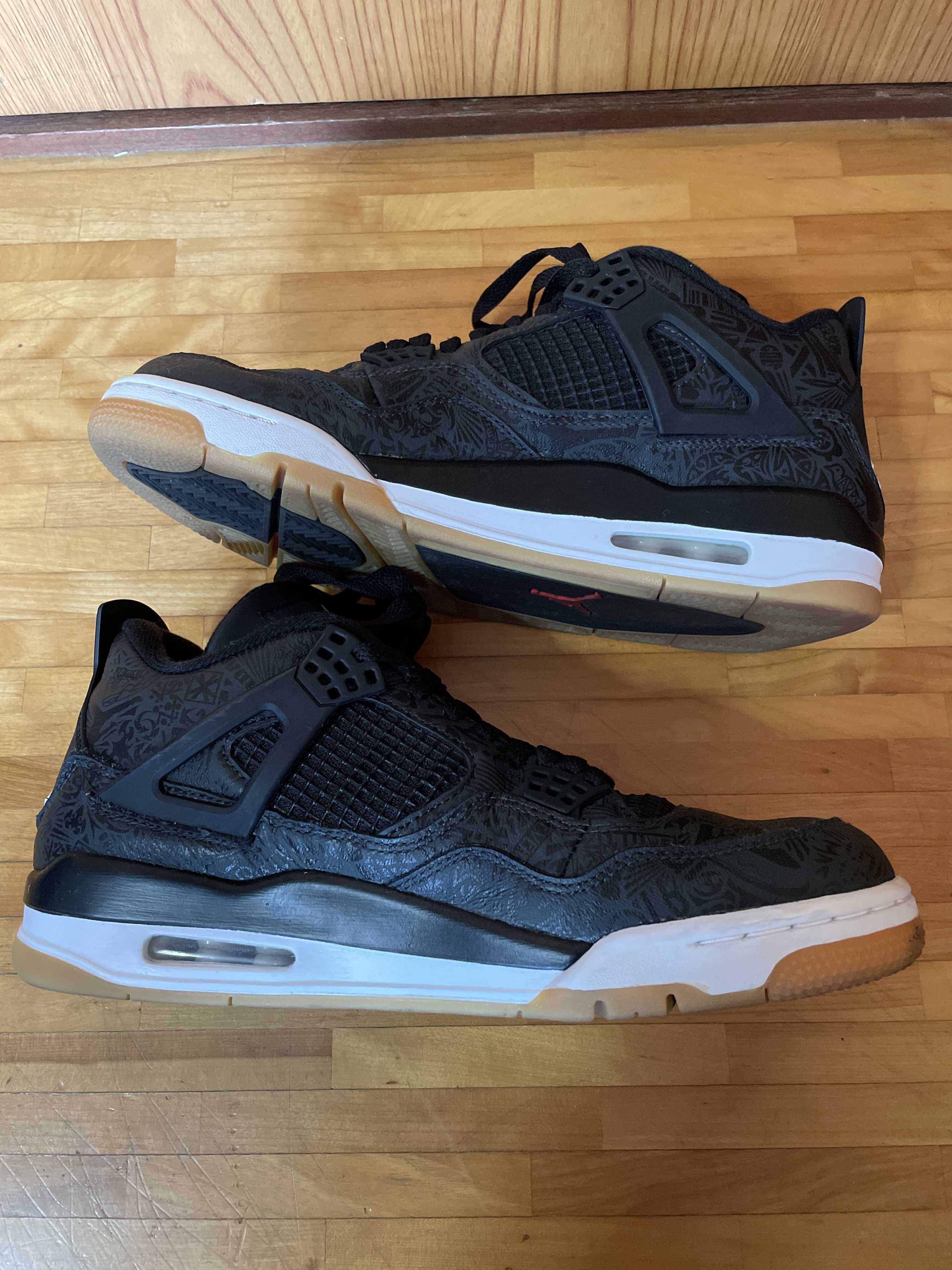 Nike Air Jordan 4 Retro "Laser Black/Gum"