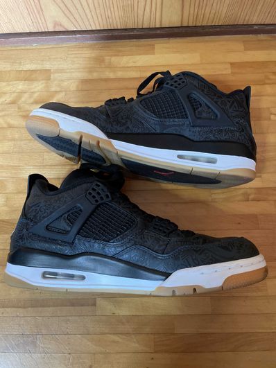 Nike Air Jordan 4 Retro "Laser Black/Gum"