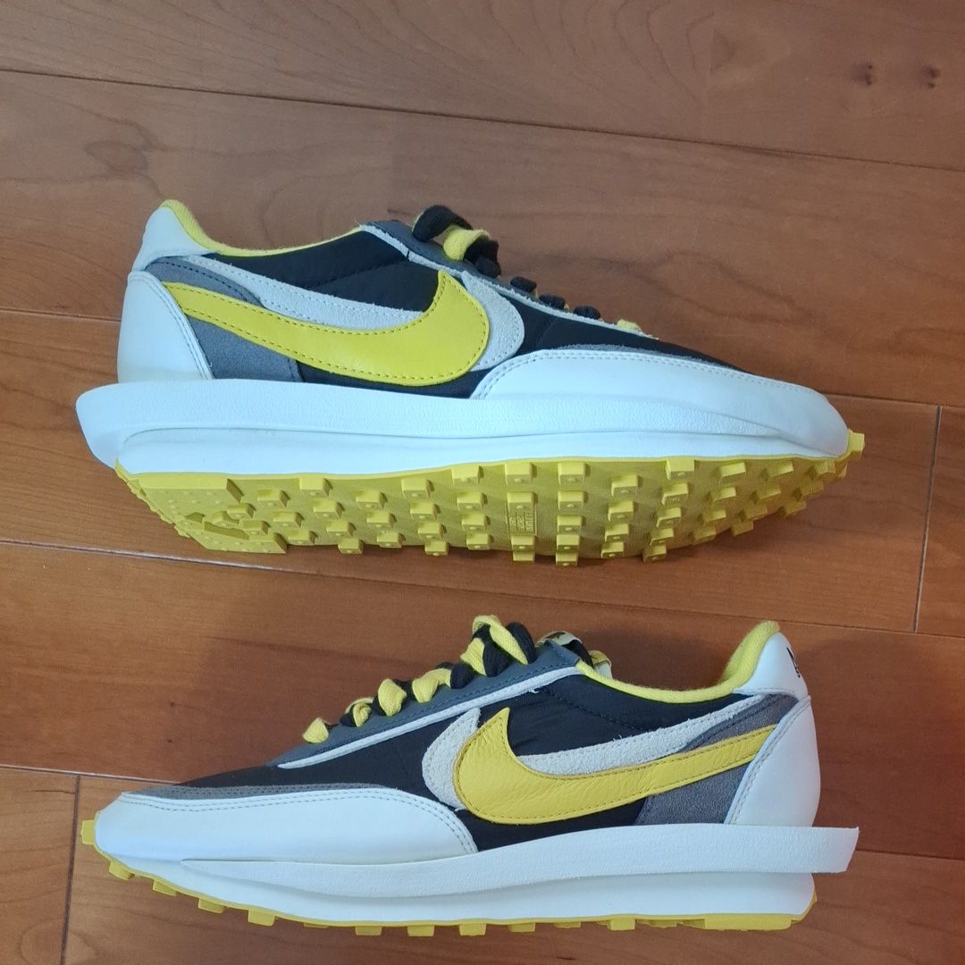 UNDERCOVER × sacai × Nike LD Waffle "Black/Sail-Dark Grey-Bright Citron"