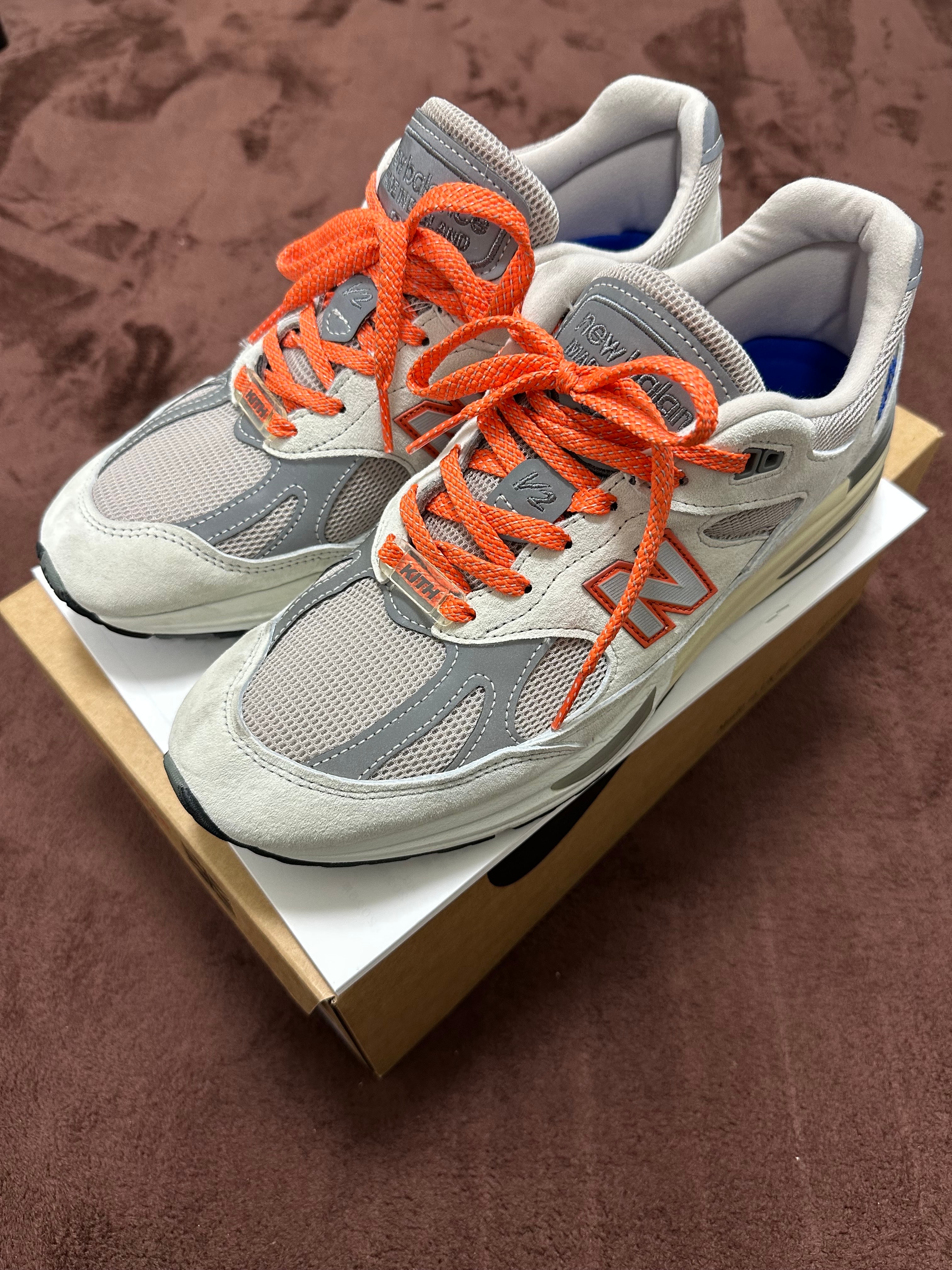 キス × ニューバランス 991V2 マディソンスクエアガーデン "アンタークティカ/ベージュ/キャッスルロック"