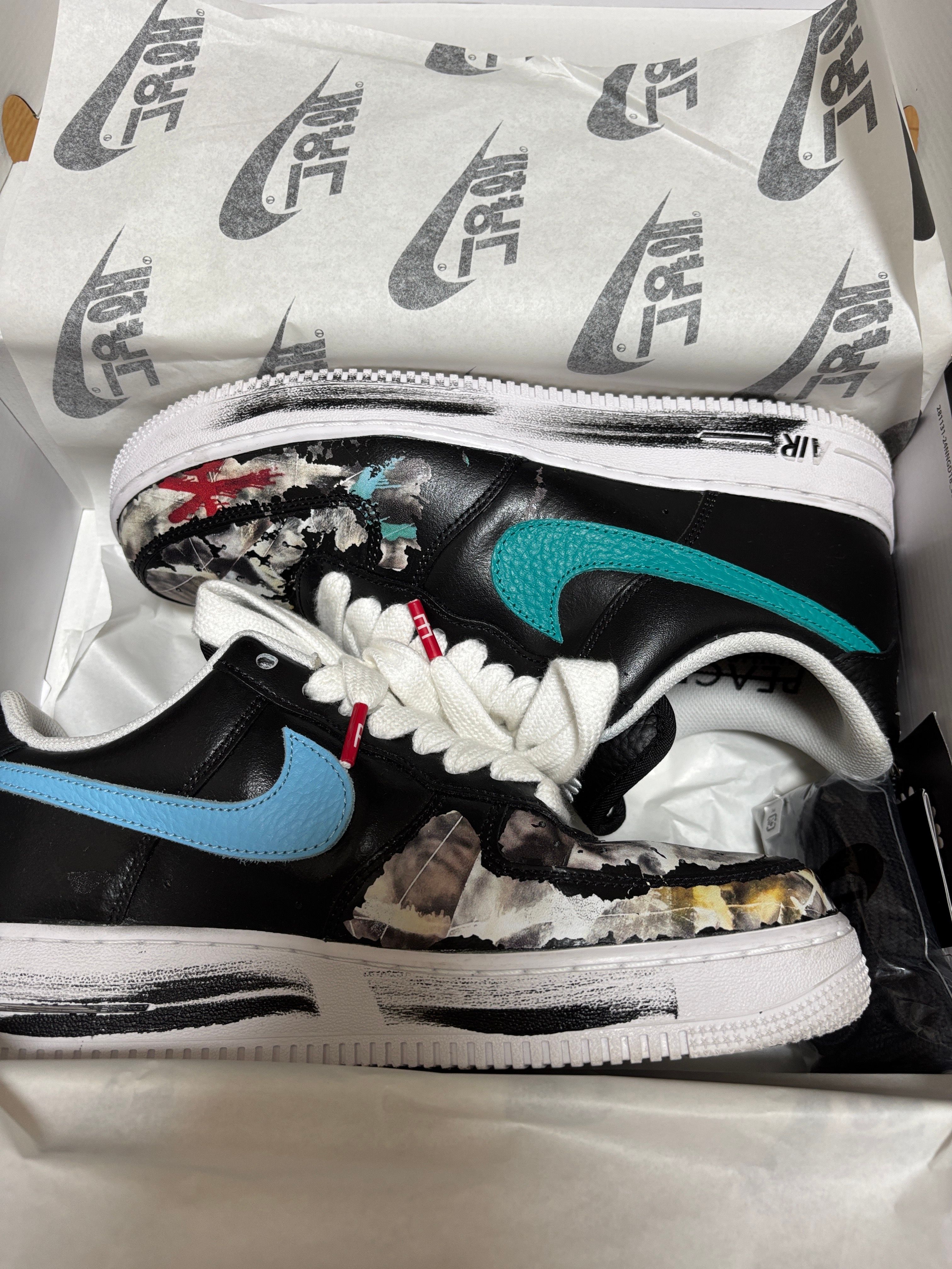 PEACEMINUSONE × Nike Air Force 1 Low '07 Para-Noise 3.0 "Black and Multi-Color" / G-DRAGON