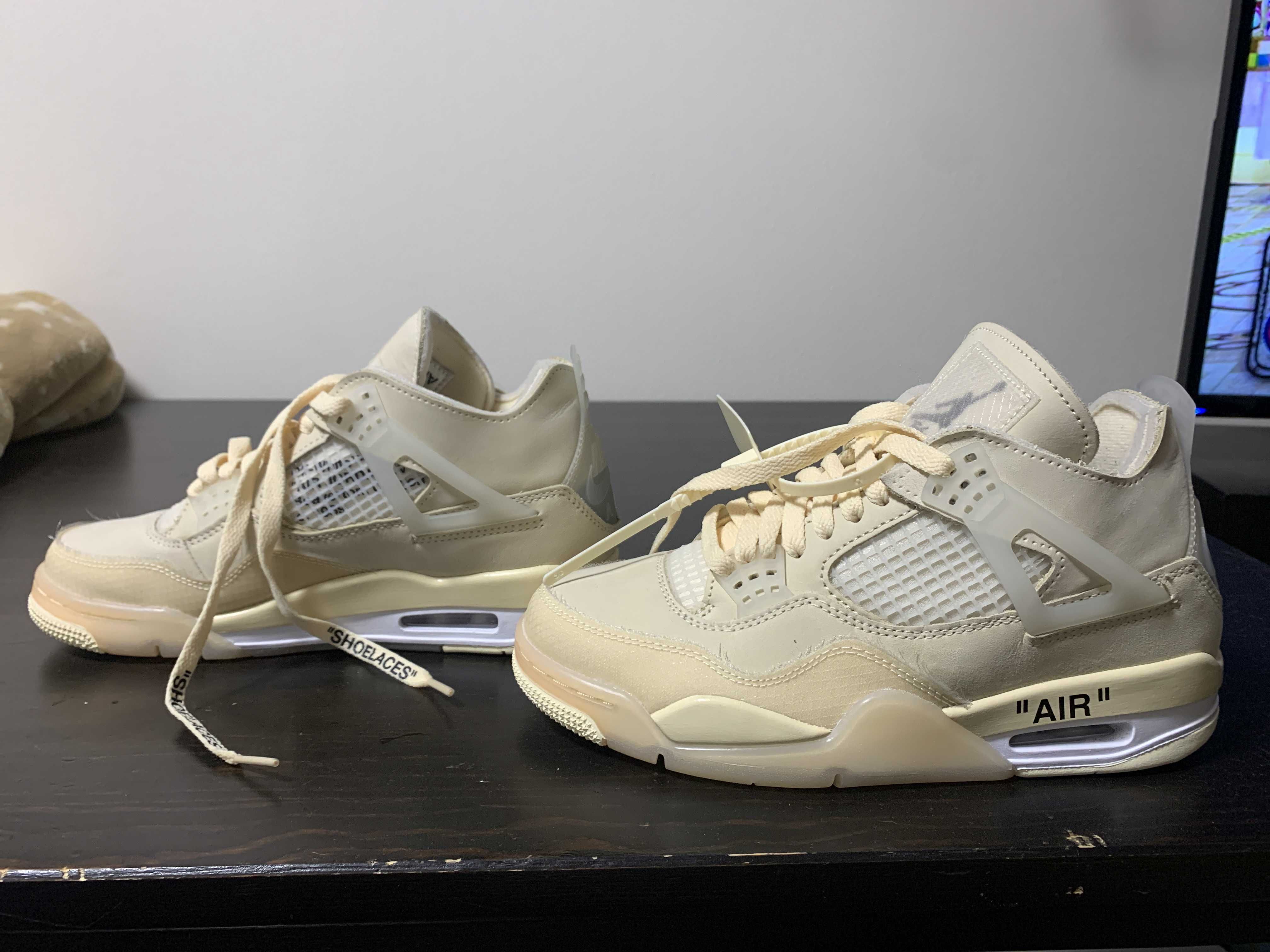 Off-White × Nike Women's Air Jordan 4 SP "Sail"