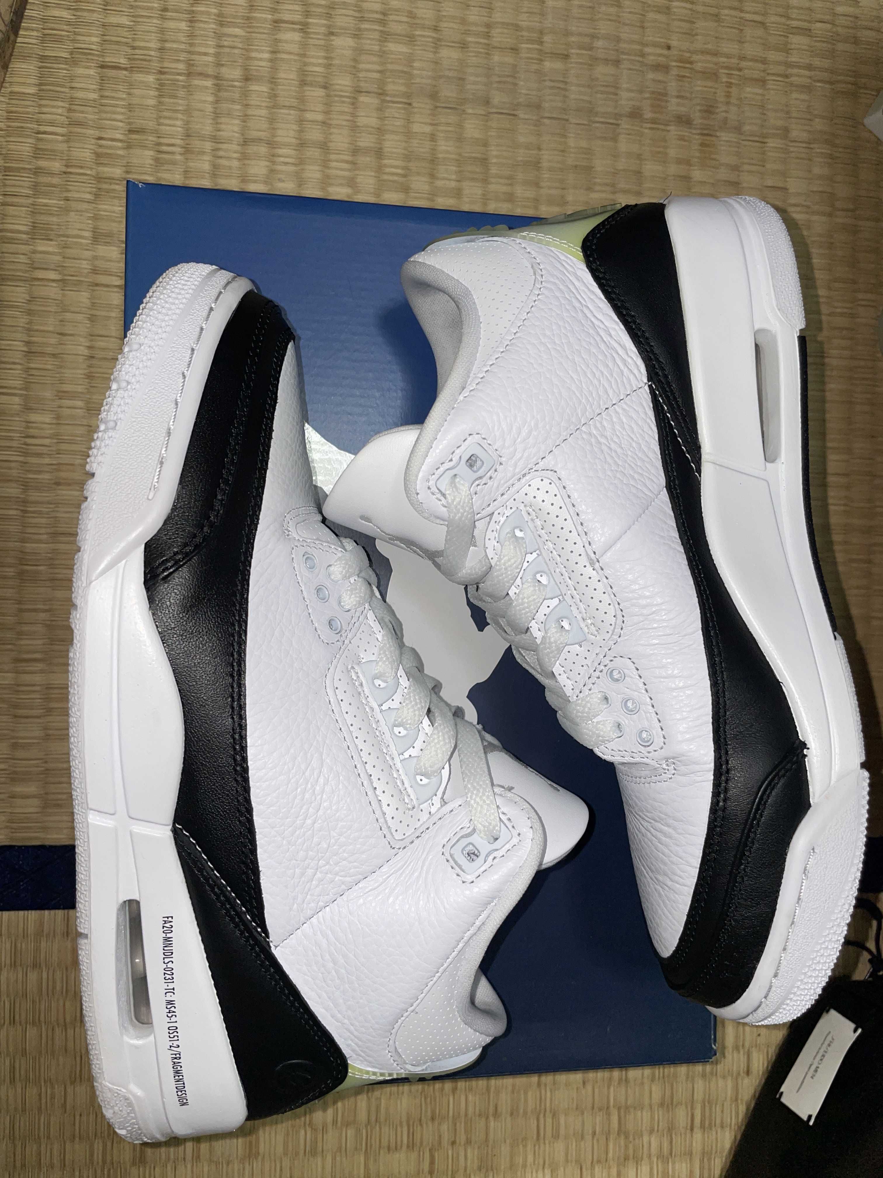 Fragment × Nike Air Jordan 3 "White/Black"