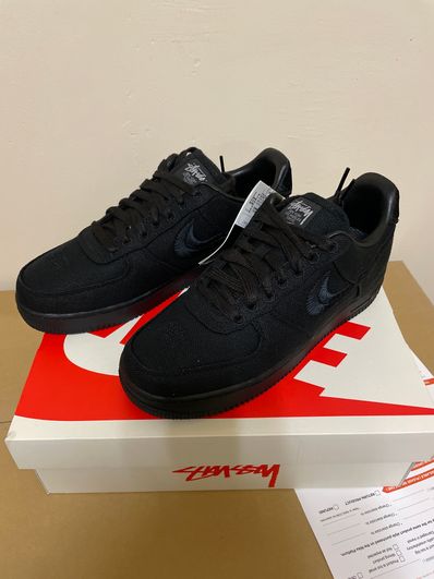 Stussy × Nike Air Force 1 Low "Triple Black"