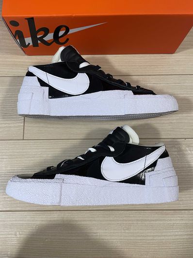 sacai × Nike Blazer Low "Black Patent Leather"