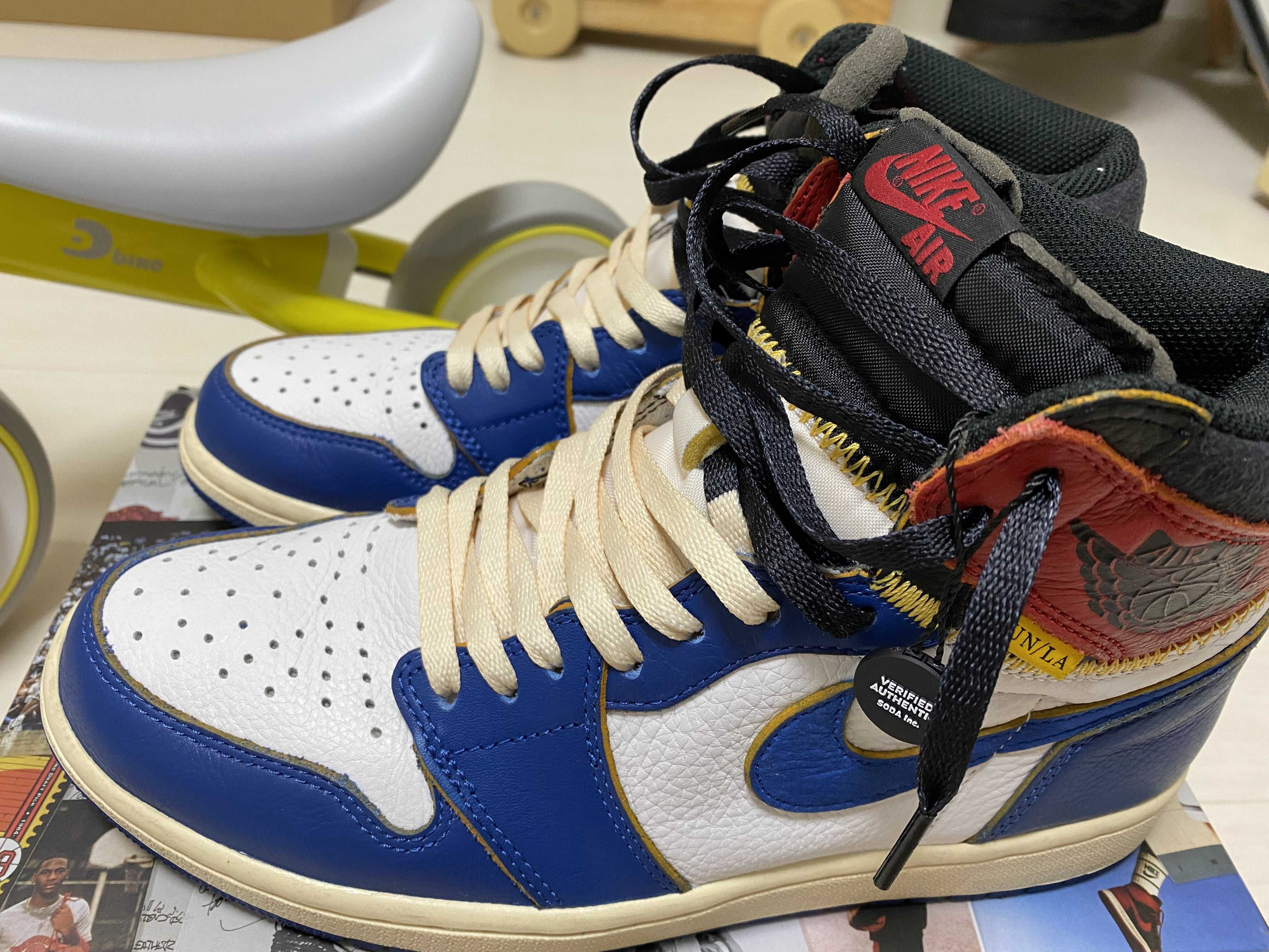 Union × Nike Air Jordan 1 Retro High OG NRG "Storm Blue/Varsity Red"