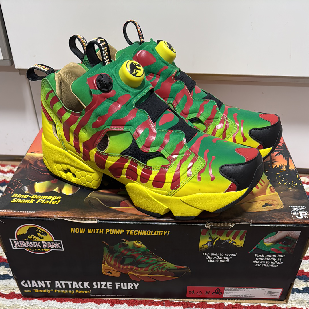 Jurassic Park × Reebok Classic Instapump Fury "Park Jeep"