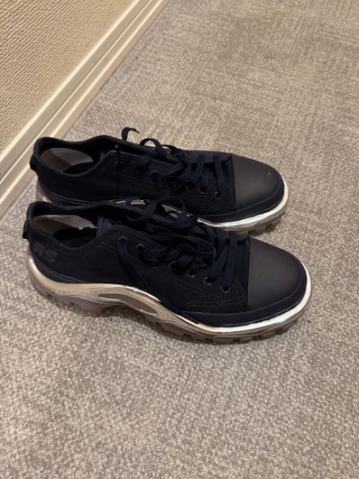 RAF SIMONS × adidas Detroit Runner "Black White"