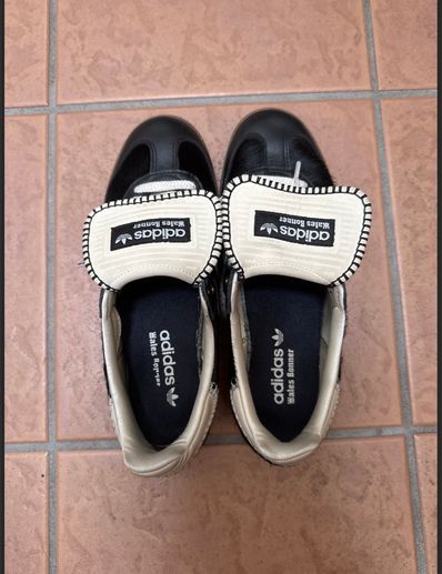 Wales Bonner × adidas Samba Pony Tonal Low "Core Black/Cream White"